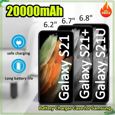 20000mAh Battery Charger Case for Samsung Galaxy S21 S22 Plus Ultra Charging PowerBank Battery Power Case