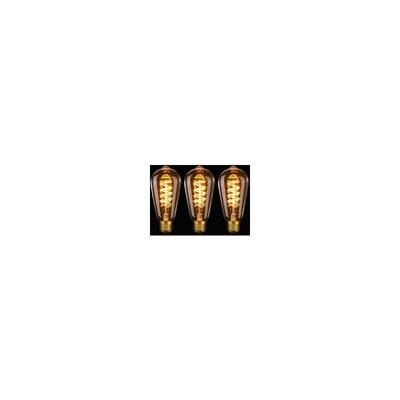 Keyoung - Vintage-Edison-Glühbirne E27 led ST64, 4 w, flexible Spirale, gebogenes LED-Filament, Image