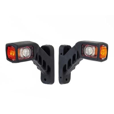 Wiltec - 2x 4 led Seitenleuchte 12V kurze Begrenzungsleuchte für Anhänger Positionsleuchte für lkw