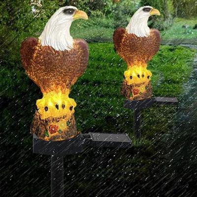 2er-Pack Solar-Adler-Leuchten für Garten, Terrasse, Hof und Rasen (Adler) Image