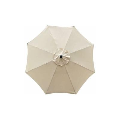 Ersatzbezug für Sonnenschirm, 8 Rippen, 3 m, wasserdicht, UV-beständig, Ersatzstoff, beige Image