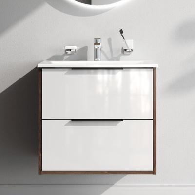 Am.pm - Badmöbel Set Badezimmerschrank mit Waschbecken Hängender Waschbecken mit Unterschrank mit Image