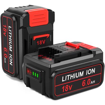 Bisoff - 2X 18V 5,0Ah Ersatzakku für Einhell Akku 18V, 5000mA mit LED-Anzeige Kompatibel mit Allen Image