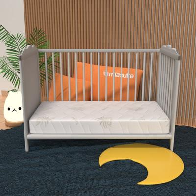 Miasuite - Matratze für Wiege 70x140 Höhe 12 cm - Waterfoam, Abziehbar, Bezug Aloe Vera Lupin Baby Image