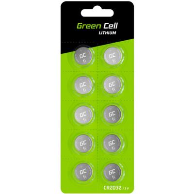 Green Cell - Knopfzelle cr 2032 3 v 10 St. 220 mAh Lithium CR2032 Image