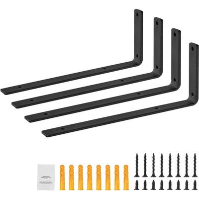 Mophorn - Regalhalterung, Schwerlast-Schweberegalhalterungen 10 x 6 Zoll. 4 Stück, 5 mm dicke Image