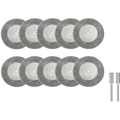 10x Mini Diamant Trennscheiben ø 50mm + 2x Dorn für Dremel Proxxon D29 / zum Schneiden von Stein Image