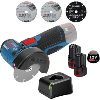 Bosch - Akku-Winkelschleifer gws 12V-76 ø 76 mm / 2x 2,0 Ah Akku + Ladegerät Image