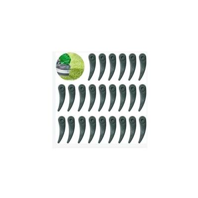 24er-Pack Ersatzklingen für Bosch Durablade Art 23-18 li Art 26-18 li Rasenmäher, grün zy Image
