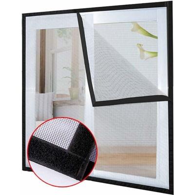 Cyslmuk - Moskitonetz mit Klebeband für Balkonfenster (1,2 x 1,5 m), einfacher selbstklebender Image