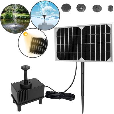 Uisebrt - 5W Springbrunnen Solarpumpe Wasserspiel Fontäne Solar Pumpe Teichpumpe für Image