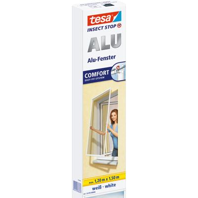 Tesa - Insect Stop alu comfort Fliegengitter für Fenster - Insektenschutz mit Rahmen aus Aluminium Image