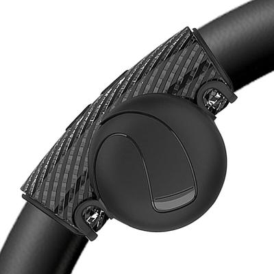 Sjqka - Lenkradknauf Universal Lenkhilfe Lenkradknopf für Auto Traktor lkw Boot (Schwarz) Image