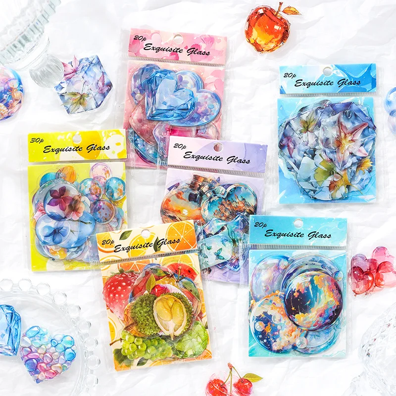 20 Stück Vintage INS Aufkleber Pack Traumetikettenaufkleber für Planer Dekoratives Handkonto Tagebuch Album Junk Journal Supplies Image