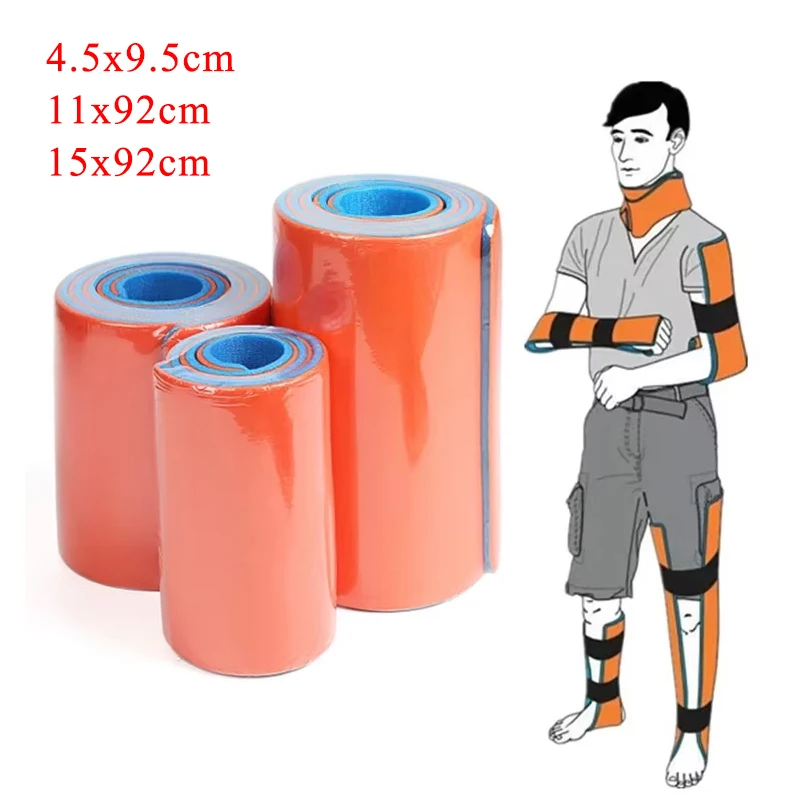 Erste-Hilfe-Rollschiene für den Außenbereich, waschbar, Polymer-Überlebensschiene, Verbandrolle, Notfallfraktur, feste Schiene, Rettung Image