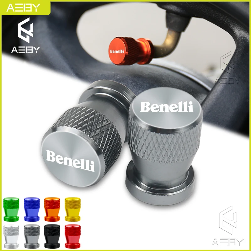 2PCS Motorrad Aluminium Legierung Reifen Rad Dekorieren Teile Ventil Stem Caps Abdeckung Für Benelli TRK 251 502 X TNT 300 502C Leoncino Image