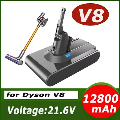 100 % NEU für Dyson V8 21,6 V 12800 mAh Ersatzakku für Dyson V8 Absolute Cord-Free Vacuum Image