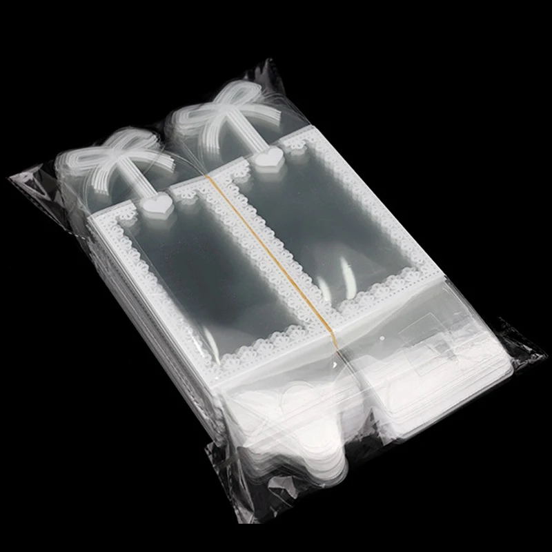 20 Stück transparente Geschenkbox aus PVC-Kunststoff, durchsichtige Verpackung für Hochzeit, Babyparty, Partybevorzugung, Geschenk für Schokolade, Süßigkeiten, Kuchen Image
