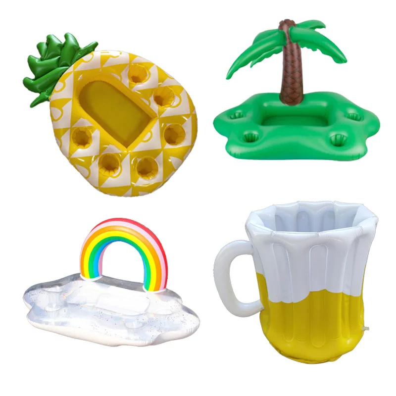 Sommer Wasser Party Dekorationen Aufblasbare Regenbogen Wolke Eis Tablett Iced Salat Tablett Wasser Getränke Tasse Tablett Pool Party Liefert Image