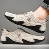 Männer Casual Schuhe Leder Mode Männer Sneakers Handarbeit Atmungsaktive Herren Loafers Mokassins Luxus Marke Boot Schuhe Plus Größe 38-48