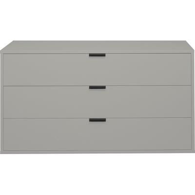 Kommode MÄUSBACHER "Bonnie TOPSELLER", grau (kreidgrau matt), B:119cm H:67cm T:45cm, Holzwerkstoff, Sideboards, Kommode mit 3 Schubkästen Image