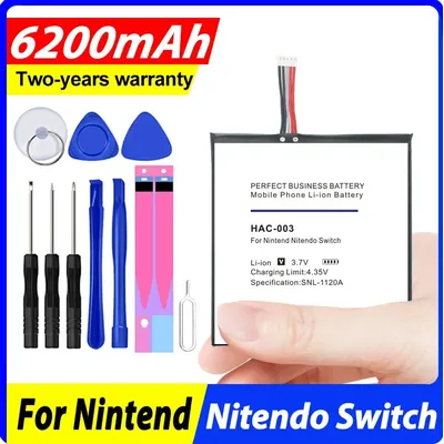 6200mAh HAC-003 HAC-001 HAC-A-BPHAT-C0 HAC-S-JP/EU-C0 Battery Pack for Nintendo Switch NS Console
