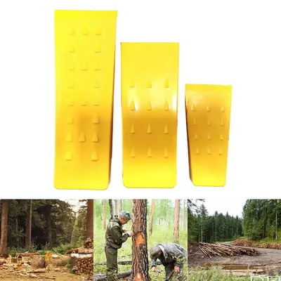 5.5Inch Felling Wedges Plastic Felling Wedges Tree Cutting Wedge With Spikes Tree Cutting Tool