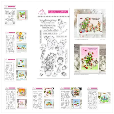 Summer Scenes Llama Love Birthday Wish Duck Cutting Dies Clear Stamps 2024 New Scrapbooking For Paper Making Frame Card