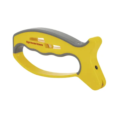50170 JIFFY V-Sharp Knife & Scissors Sharpener | Yellow & Grey