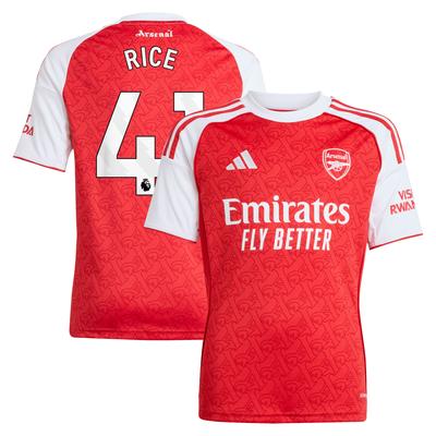 FC Arsenal 2025-26 adidas Heimtrikot - Kinder mit Aufdruck Rice 41 Image