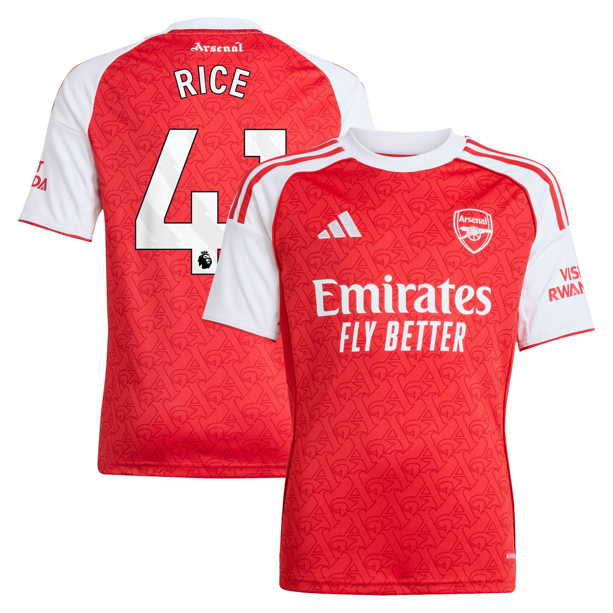 Maillot Domicile Arsenal adidas 2025-26 - Enfant avec flocage Rice 41