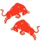 Autocollant de voiture Red Jumping Bull, décalcomanies en PVC, accessoires auto de moto, coulée