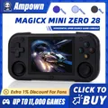 AMPOWN Mini Zero 28 Console per videogiochi portatile 2.8 ''Schermo IPS Processore A133P Sistema operativo Android 2.4GWIFI Lettore MAGICX ZERO28 Regali