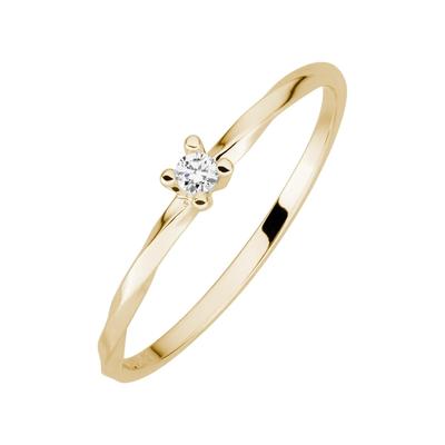 Lyomi Ring 585/- Gold Diamant weiß 0,04ct. 056 (17,8) Damen Image