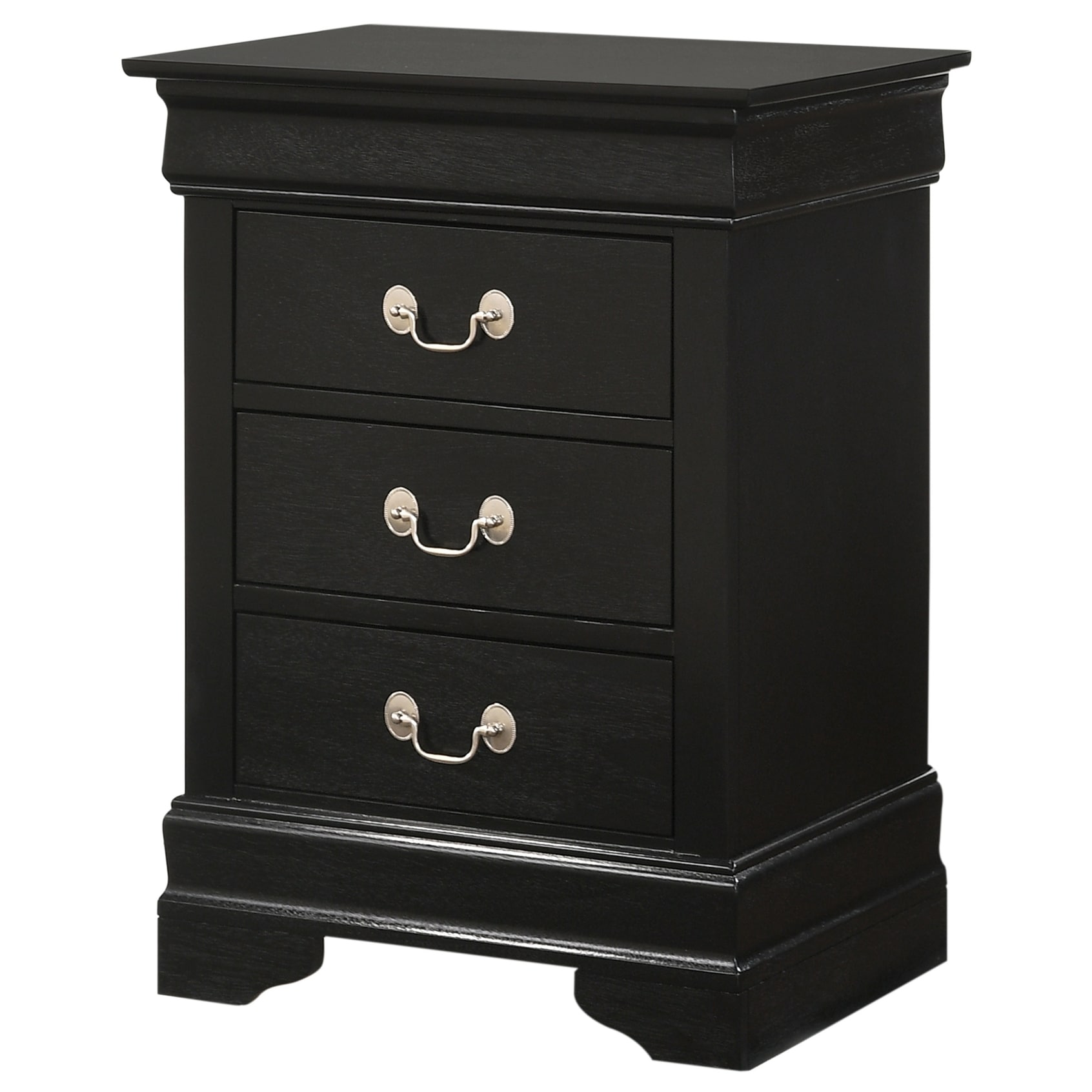 Modern Storage Nightstand with Three Roomy Drawers Bedside Table Bedroom Cabinet for Bedroom