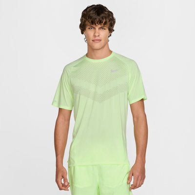 Nike Stride Men's Dri-FIT ADV Short-Sleeve Running Top - Yellow - Polyester