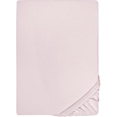 Spannbettlaken BIBERNA "Thea", rosa (rose), B:120-130cm L:200-220cm, Jersey-Elasthan, Obermaterial: 97% Baumwolle, 3% Elasthan, Laken, aus Baumwolle, für Matratzen bis 25 cm Höhe, Bettlaken, Spannbetttuch Image