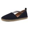Espadrille TAMARIS, Damen, Gr. 41, blau (navy), Ziegenveloursleder, unifarben, modisch, Schuhe, Plateau, Sommerschuh, Flats, Schlupfschuh mit Touch It-Ausstattung