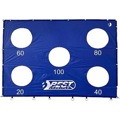 Fußballtor BEST SPORTING "Torwand 213er mit 5 Schußlöchern", blau, Sport-Tore, B/H/L: 213cm x 152cm x 0,5cm,, B:213cm Image