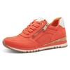 Keilsneaker MARCO TOZZI, Damen, Gr. 40, orange, Textil, Lederimitat, Veloursleder, sportlich, Schuhe, Freizeitschuh, Halbschuh, Schnürschuh in veganer Verarbeitung