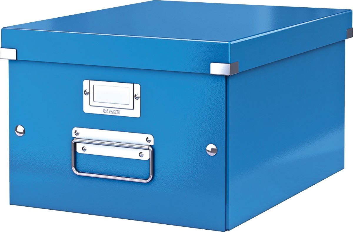 LEITZ Ablagebox Click & Store A4 blau Packung mit 6 Stück Image