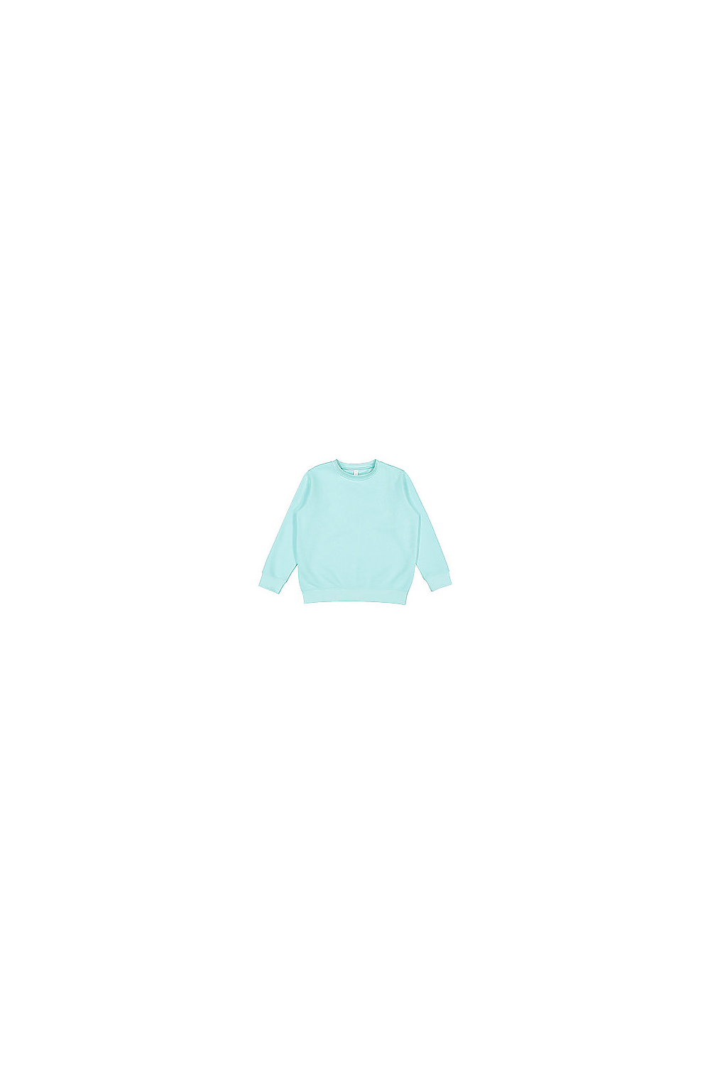 LAT L2225 Youth Fleece Sweatshirt in Chill size Medium | Cotton/Polyester Blend 2225LA, 2225
