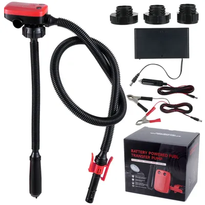 Fuel Transfer Pump Portable Battery Powered 3.2 GPM Liquid Pump for Gasoline Kerosene Light Oils Water
