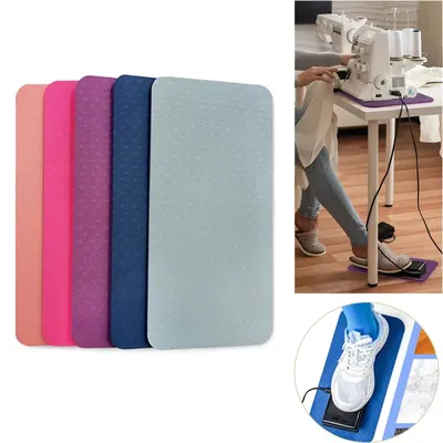 34x17cm Sewing Machine Foot Pedal Mat Non Slip Reduce Vibration Rubber Sewing Machine Muffling Mat Sewing Machine Accessories