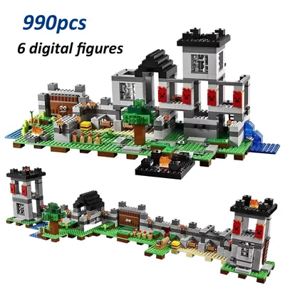 990 Stück Festung Dorf Haus Modell Dekoration Baustein Spielzeug Geburtstagsgeschenk Fortnite Image