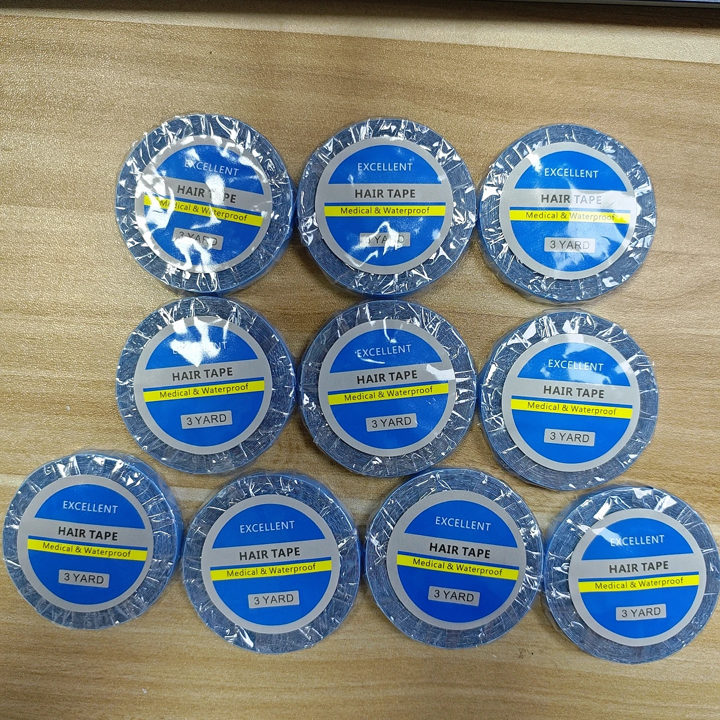 Vades 3yard0.8cm 1/2/3/5/10PCS Ultra Hold Adhesive Lace Front Tape Kleber Klebstoffe Spitzenperückenkleber Doppelseitiger Klebebandkleber Perückenkleber Image