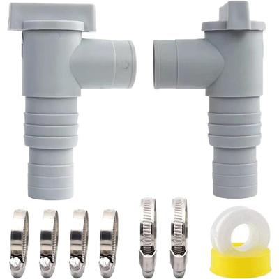 Dolaso - 2er-Set Schwimmbad-Wartungs-/Absperrventil mit 32/38-mm-Schlauchanschluss, Image