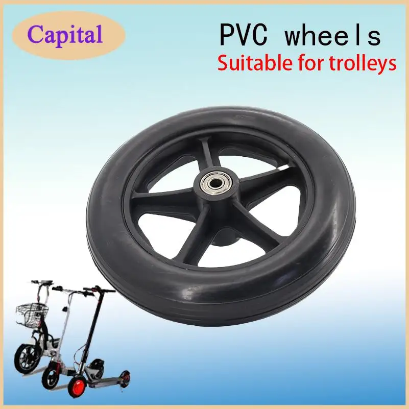 2 Stück 8-Zoll-Rollstuhl-Vorderräder Ersatz-Antriebsteile Kinderwagen Wagon Walker für