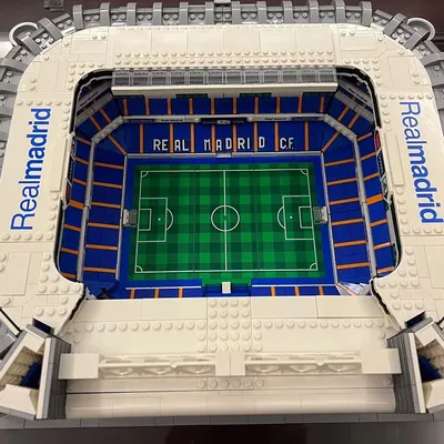 Kalein 5876 Stück Real Madrid Bernabeu Stadionmodell Bausteine Bausteine Zusammengebautes Spielzeug Image