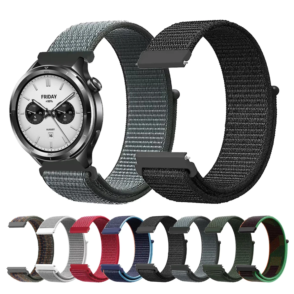 Nylon 22 mm Armband für Xiaomi Watch Color 2 Band Ersatz geflochtenes Armband MI Watch S4/S3/S2 46 mm 42 mm/Watch S1 Pro Active Belt Image